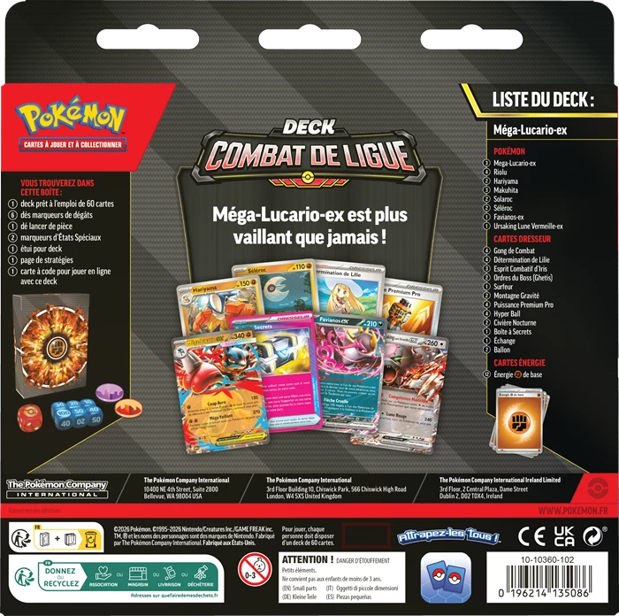 Pokémon Mega-Lucario-Ex-Liga-Kampfdeck