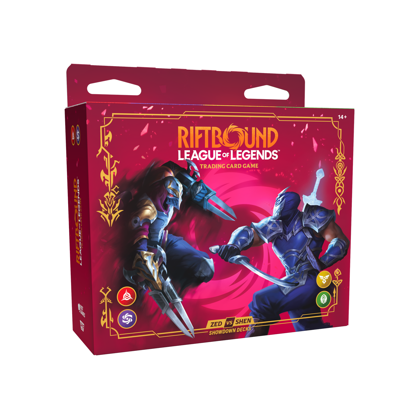 Riftbound League of Legends Vendetta Champion Deck Showdown: Zed vs Shen Display