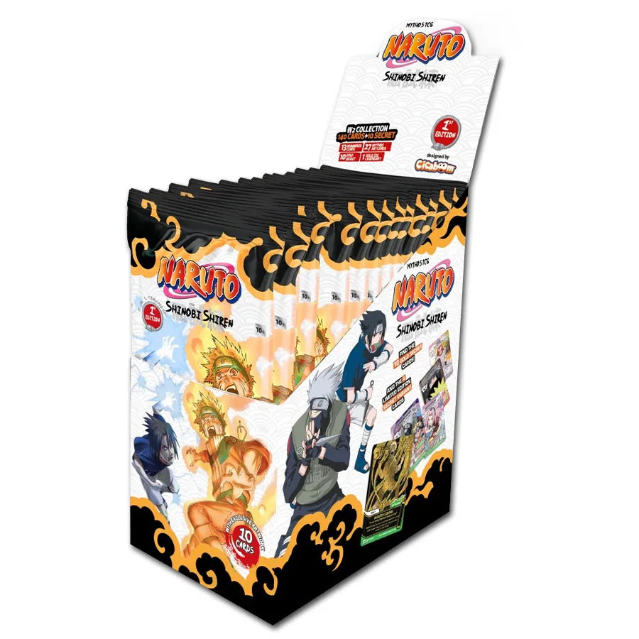 Naruto Mythos TCG Shinobi Shiren Booster Display