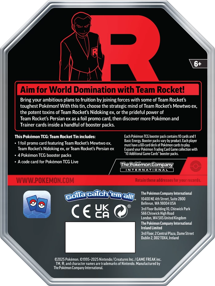 Pokémon Team Rocket Tin