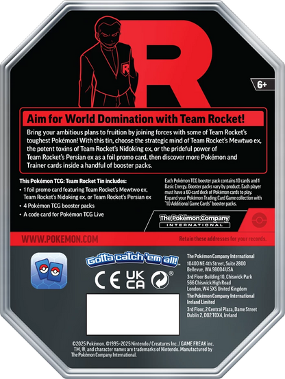 Pokémon Team Rocket Tin