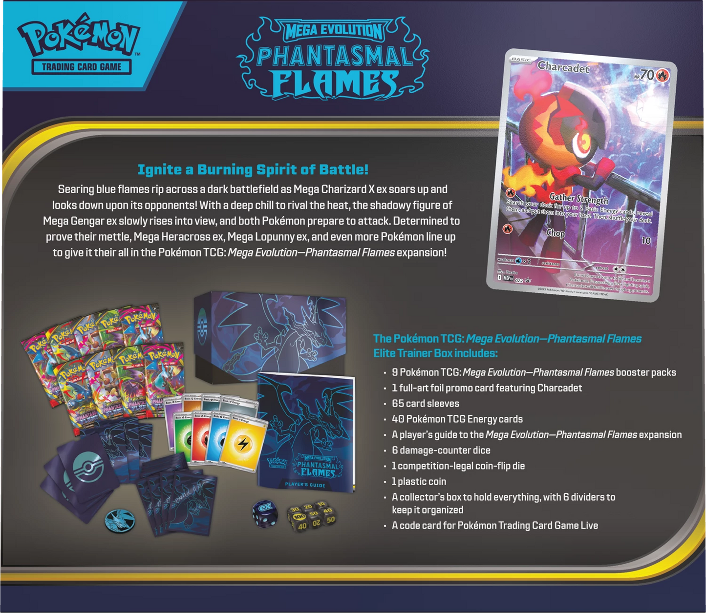 Pokémon Mega Evolutions Phantasmal Flames Elite Trainer Box (M02)