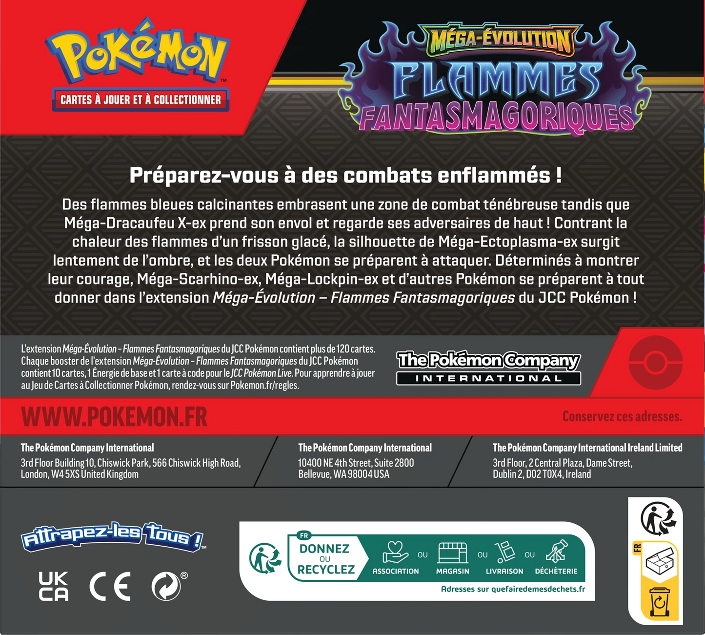 Pokémon Mega Evolutions Phantasmal Flames Display Box (M02)