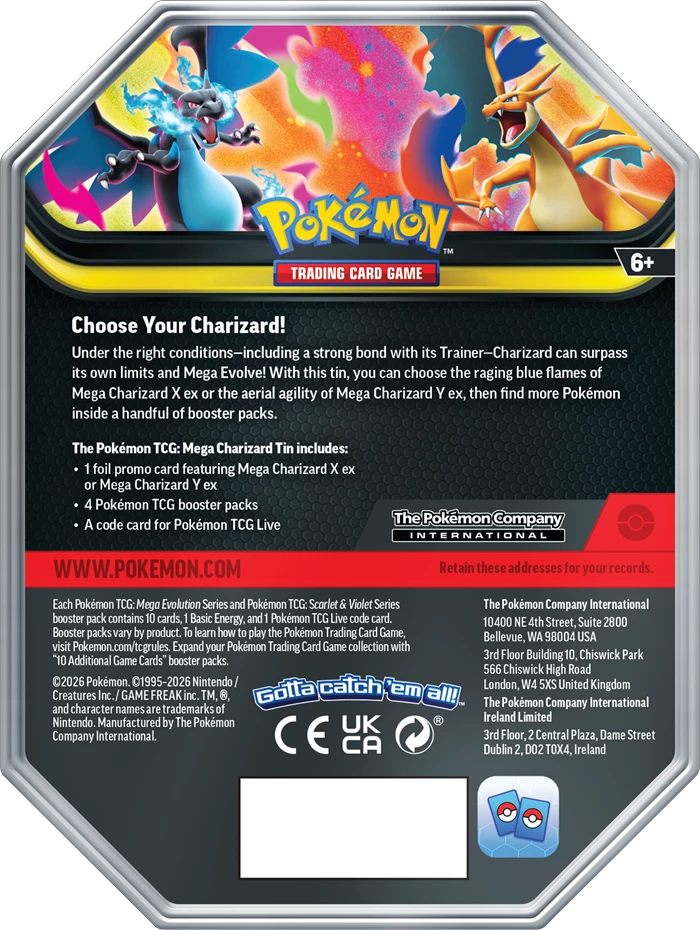 Pokémon Mega Charizard Spring 2026 Tin