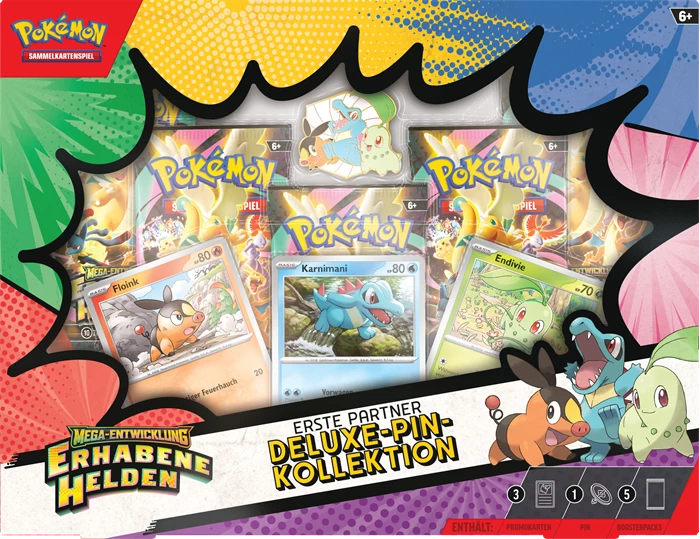 Pokémon Mega Evolution Ascended Heroes First Partners Deluxe Pin Collection (M2.5)