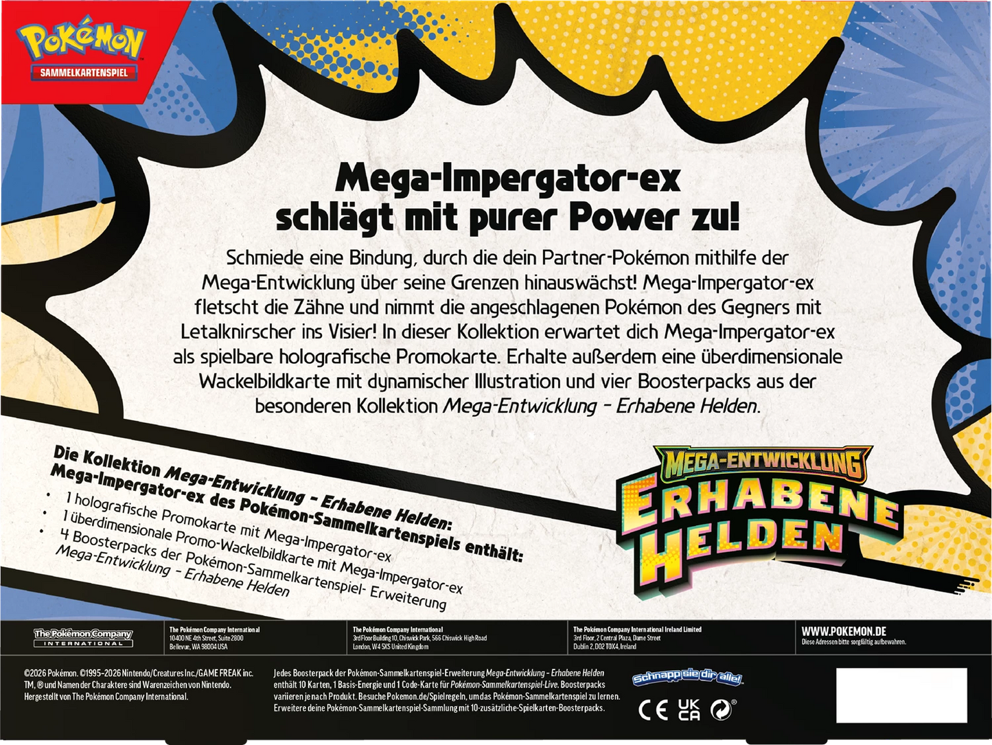 Pokémon Mega-Entwicklung Aufgestiegene Helden ex Box (M2.5)