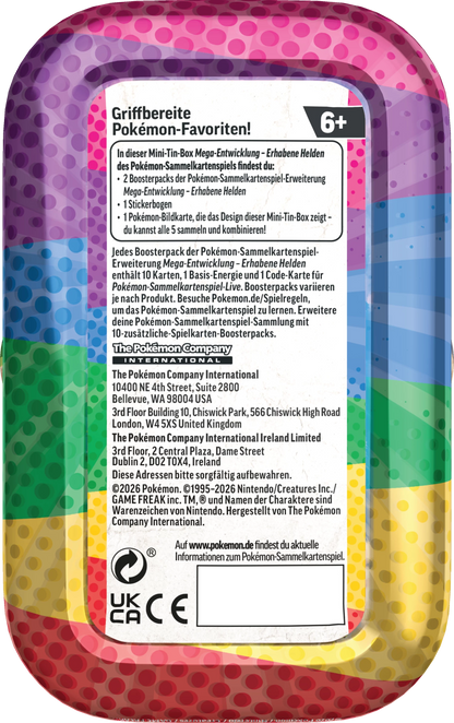 Pokémon Mega Evolution Ascended Heroes Mini Tin (M2.5)