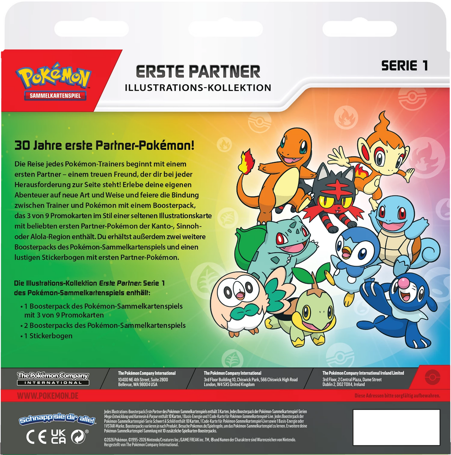 Pokémon First Partner Illustration Collection 1