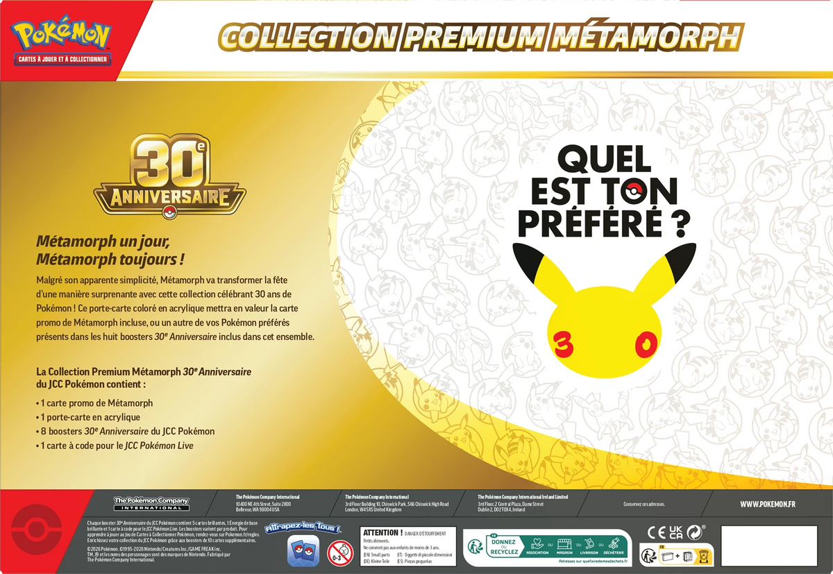 Pokémon 30th Celebration Ditto Premium Collection