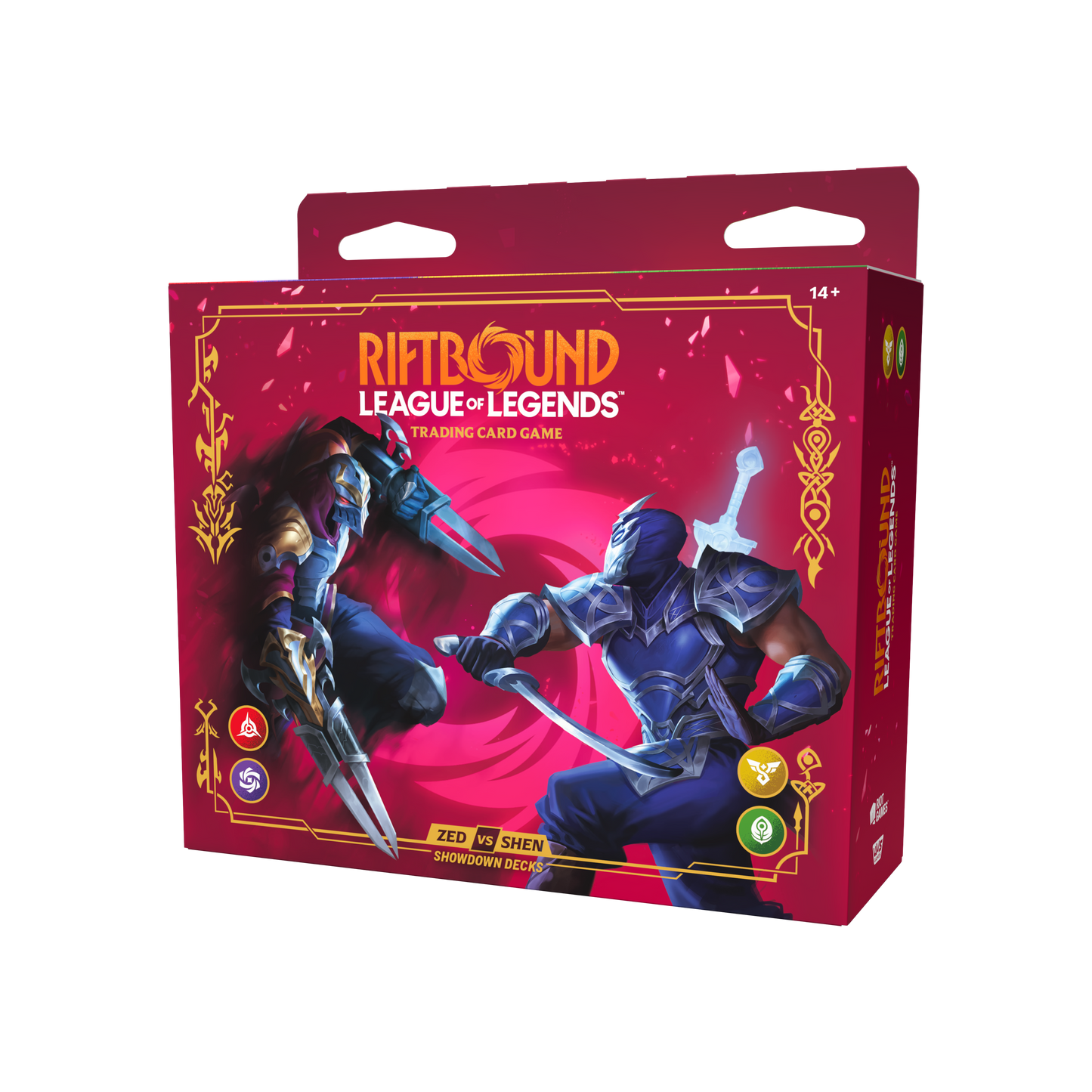 Riftbound League of Legends Vendetta Champion Deck Showdown: Zed vs Shen Display