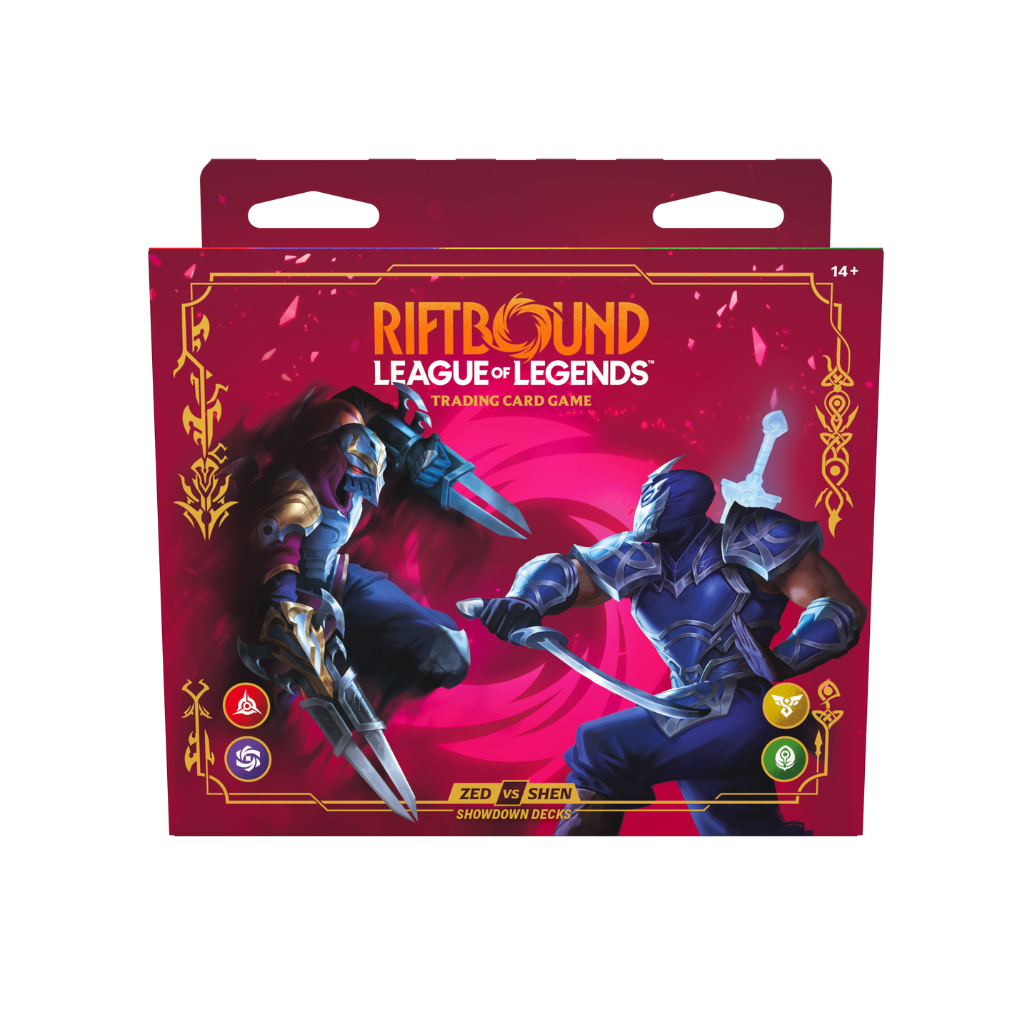 Riftbound League of Legends Vendetta Champion Deck Showdown: Zed vs Shen Display