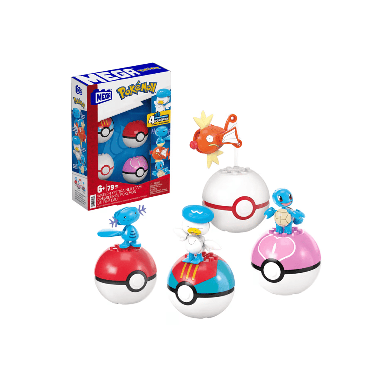 Detsuki - Mega Pokémon Water - Type Trainer Team 79 pieces