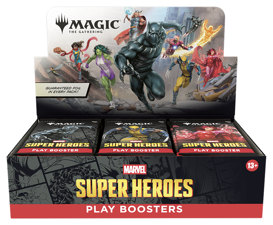 Magic: The Gathering | Marvel Super Heroes Play Booster Dispaly