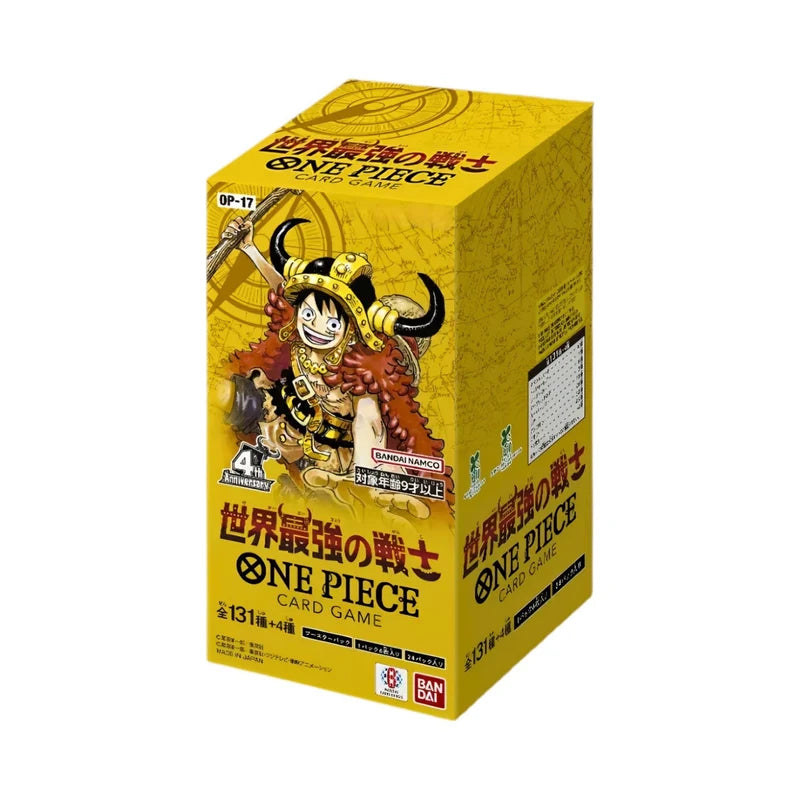 One Piece The World's Strongest Warriors (OP-17) Booster Display