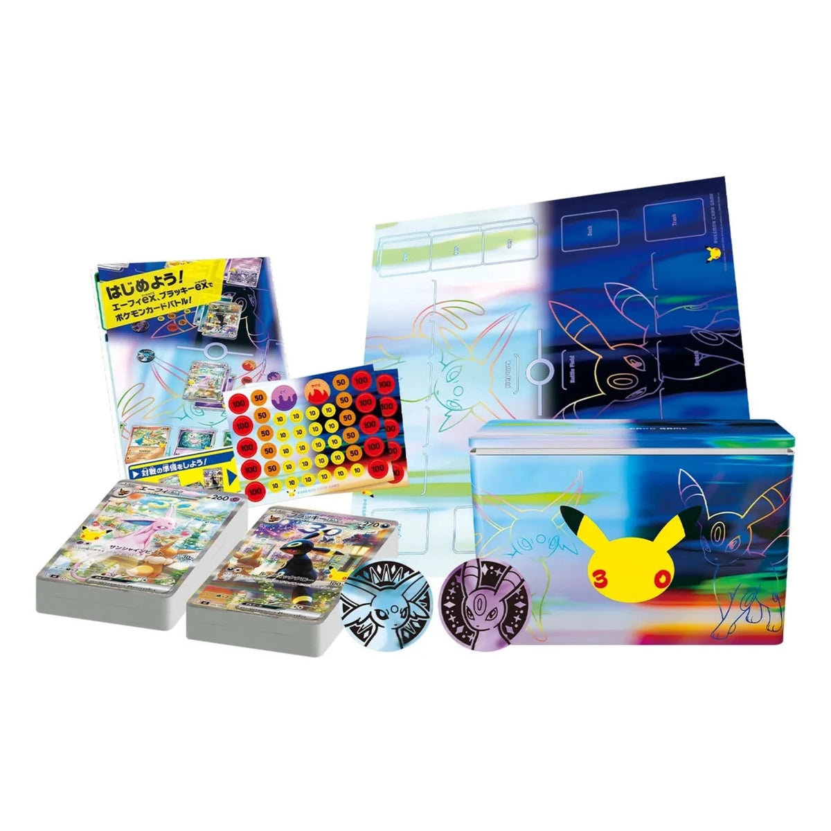 Pokémon 30th Celebration Premium Deck Set Espeon & Umbreon