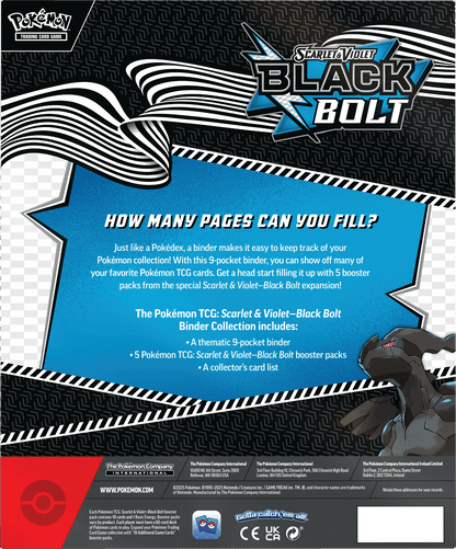 Pokémon Black Bolt Pocket Portfolio Collection
