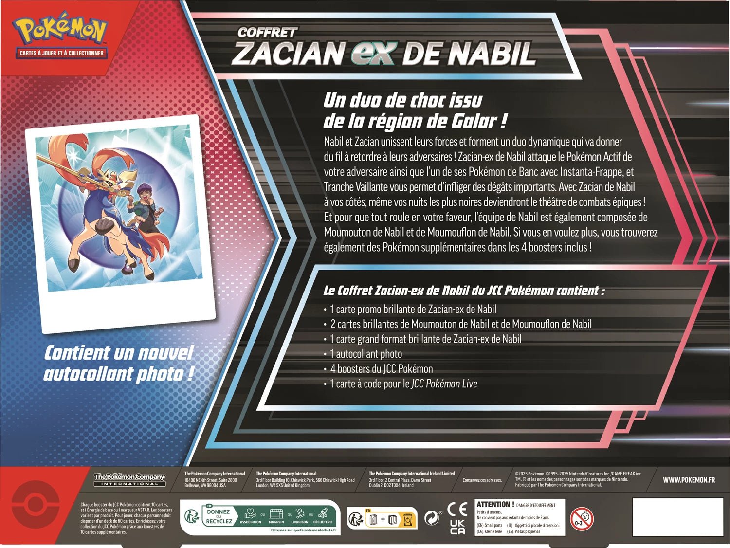 Detsuki - Pokémon Hop's Zacian ex Box