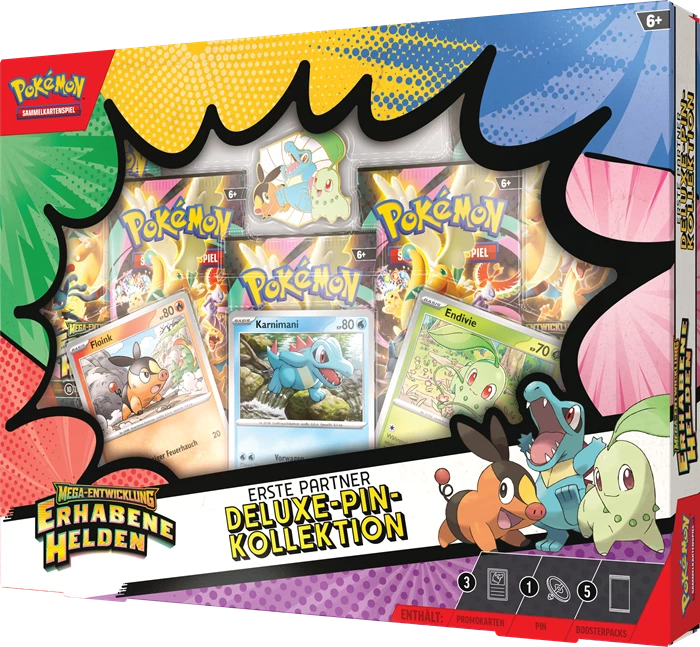 Detsuki - Pokémon Mega Evolution Ascended Heroes First Partners Deluxe Pin Collection (M2.5)