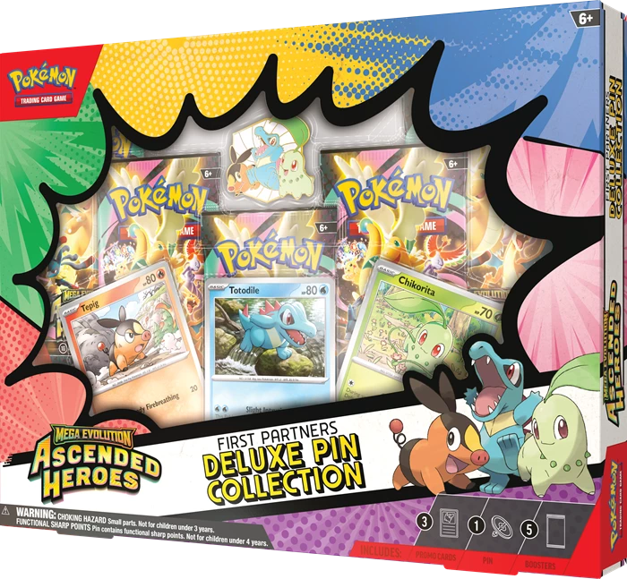 Detsuki - Pokémon Mega Evolution Ascended Heroes First Partners Deluxe Pin Collection (M2.5)