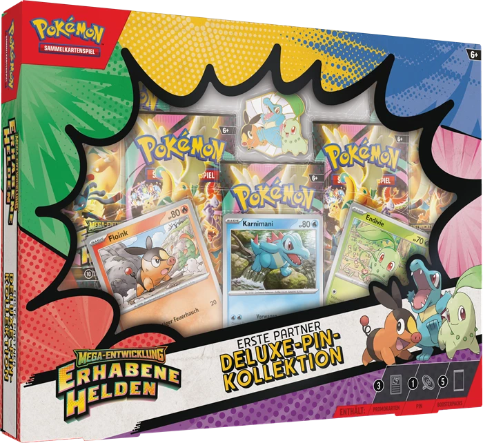 Detsuki - Pokémon Mega Evolution Ascended Heroes First Partners Deluxe Pin Collection (M2.5)